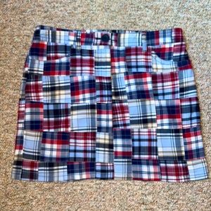 🌸 3/$6 Loft plaid mini skirt size 8